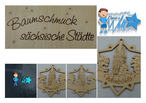 Baumschmuck Städtekollektion 55x61 mm Weinböhla